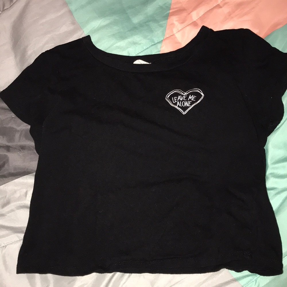 Black crop top